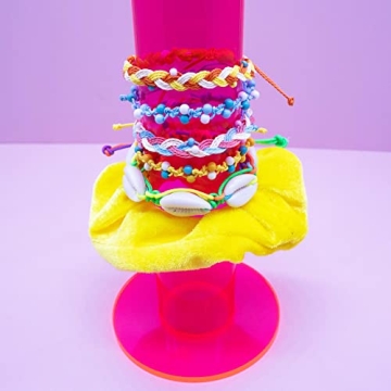 FROG SAC Scrunchie Organizer Tower for Teens - Neon Pink