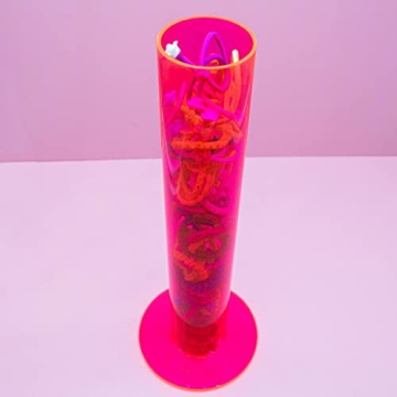 FROG SAC Scrunchie Organizer Tower for Teens - Neon Pink