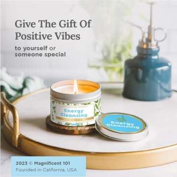 Magnificent 101 Candle: Natural Sage for Wellbeing