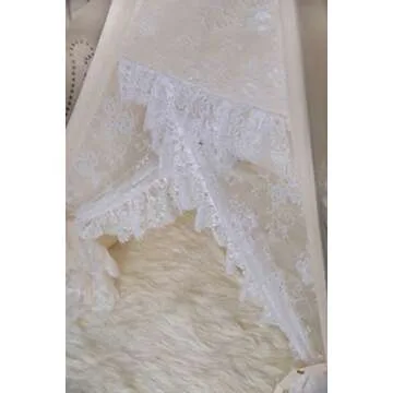 Kids Tent Floral Classic Ivory Kids Teepee Play Tent Childrens Play House Tipi Kids Room Decor little dove