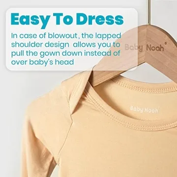 Newborn Baby Knotted Gown - Super Soft Infant Sleeper Set