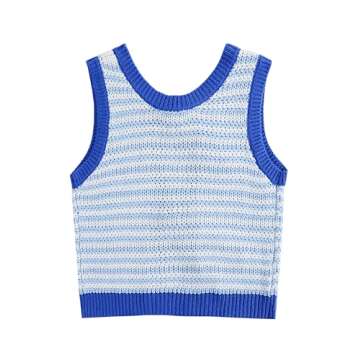 Silly Turtle Sweater Vest: Casual Women’s Sleeveless Crochet Top with Tie Back