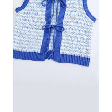 Silly Turtle Women’s Color Block Sweater Vest for Casual Style