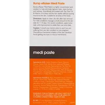 Bump Eraiser Medi Paste 1 fl oz The Spot Treatment for Ingrown Hairs, Pimples, Razor Bumps and Razor Burns