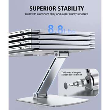STOON Adjustable Laptop Stand for Ergonomic Working Comfort