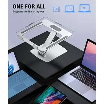 STOON Adjustable Laptop Stand for Ergonomic Working Comfort