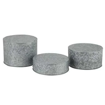 HUBERT Galvanized Pedestal - 10"Dia x 3"H