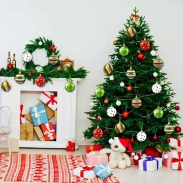 DIYDEC 18pcs Christmas Balls Ornament for Tree Decoration