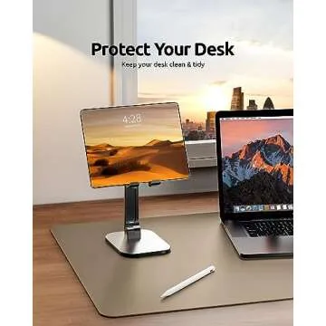 YSAGi Dual-Sided Leather Desk Pad for Home Office