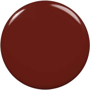essie Nail Polish, Salon-Quality Deep Red-Brown Nail Polish, Vegan, Bed Rock & Roll, 0.46 fl oz