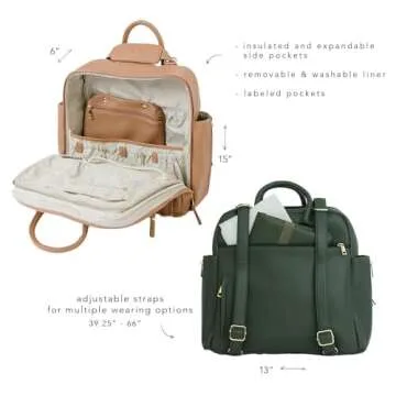 Ayla & Co Full-Size Diaper Bag - Elegant & Versatile