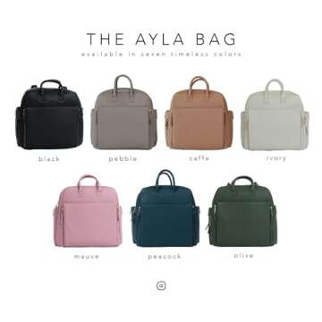 Ayla & Co Full-Size Diaper Bag - Elegant & Versatile
