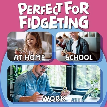 BUNMO Magnetic Fidget Rings for All Ages - Stress Relief Fun
