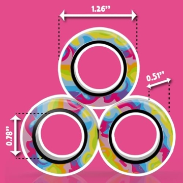 BUNMO Magnetic Fidget Rings for All Ages - Stress Relief Fun