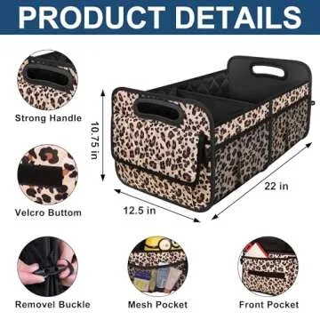Deosk 50L Waterproof Car Trunk Organizer for SUVs, Trucks