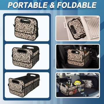 Deosk 50L Waterproof Car Trunk Organizer for SUVs, Trucks