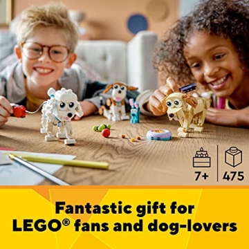 LEGO 3in1 Dog Building Set for Creative Kids 7 and Up
