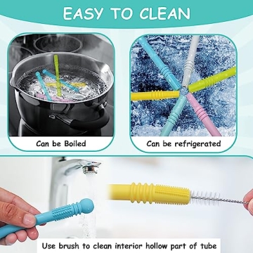 M. Emami Baby Teething Toy Pack of 6 Silicone Sticks