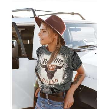 GEMLON Cowgirl T-Shirt for Country Music Lovers