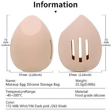 3PCS Beauty Blender Holder: Breathable Makeup Sponge Case for Travel