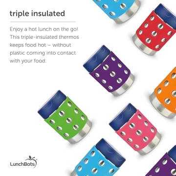 LunchBots 16 oz Thermal Thermos - Insulated & Leak Proof