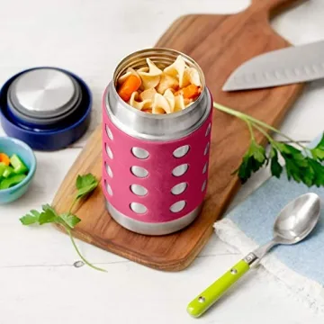 LunchBots 16 oz Thermal Thermos - Insulated & Leak Proof