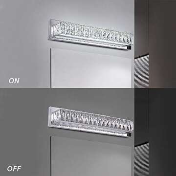 Crystal Vanity Lights for Modern Bathroom Elegance