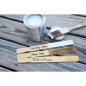 Henry Bukke's Best Birch Paint Sticks, 100 Bulk Pack, 12 Inch – Clean & Smooth for Automotive, Industrial, Beauty, Art & Craft Projects, Made in USA