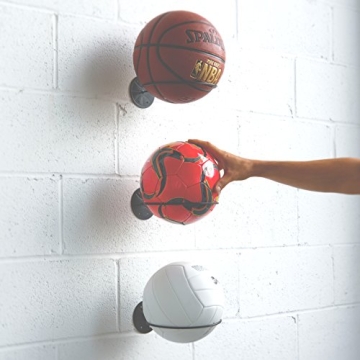 Wallniture Sporta Wall Mounted Ball Storage Holder Rack