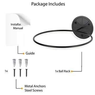 Wallniture Sporta Wall Mounted Ball Storage Holder Rack