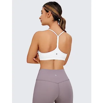 CRZ YOGA Butterluxe Women's Y Back Sports Bra for Everyday Comfort
