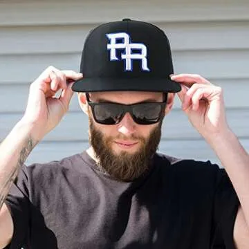 Trendy PR 3D Embroidered Flatbill Cap with Flag