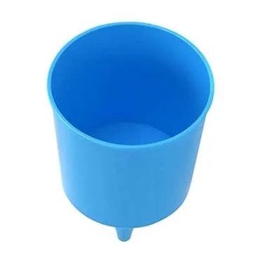 Iconikal Beach Sand Coaster Cup and Beverage Holder Set, Blue, 4-Pack