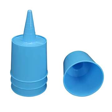 Iconikal Beach Sand Coaster Cup and Beverage Holder Set, Blue, 4-Pack