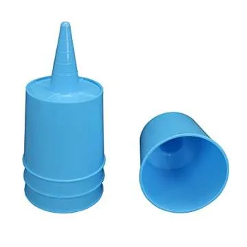 Iconikal Beach Sand Coaster Cup and Beverage Holder Set, Blue, 4-Pack