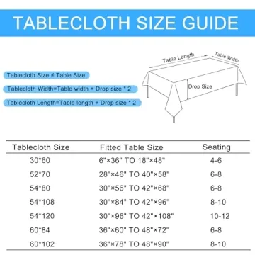 Hiasan Faux Linen Tablecloth - Stylish and Washable