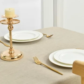 Hiasan Faux Linen Tablecloth - Stylish and Washable