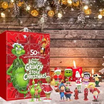 Christmas Advent Calendar 2024 Halloween, 24 Days Cute Cartoon Elf Figures Doll Christmas Countdown Calendar for Kids Doll Collectible Figures Gift Christmas Figures Advent Calendar (C)