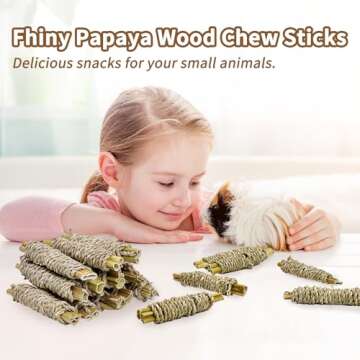 Fhiny Rabbit Chew Sticks - Natural Snacks for Small Pets