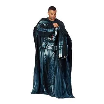 STAR WARS Comfy Throw Blanket with Sleeves, Adult-48 x 71 Inches, Being Darth Vader