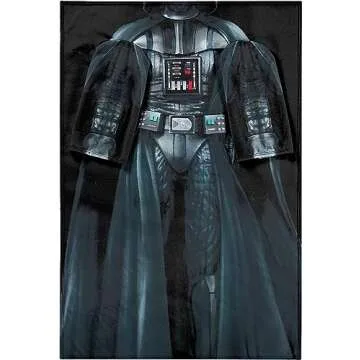 STAR WARS Comfy Throw Blanket with Sleeves, Adult-48 x 71 Inches, Being Darth Vader