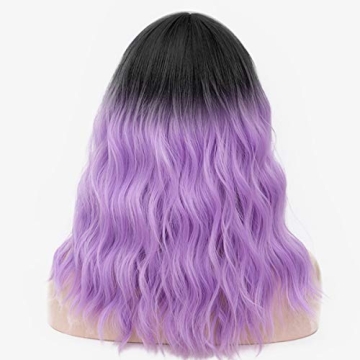 Mildiso Ombre Purple Wig for Kids and Teens