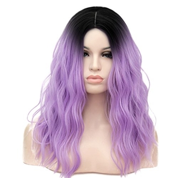 Mildiso Ombre Purple Wig for Kids and Teens