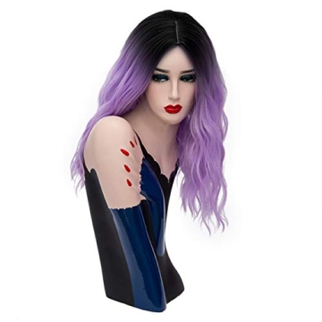 Mildiso Ombre Purple Wig for Kids and Teens