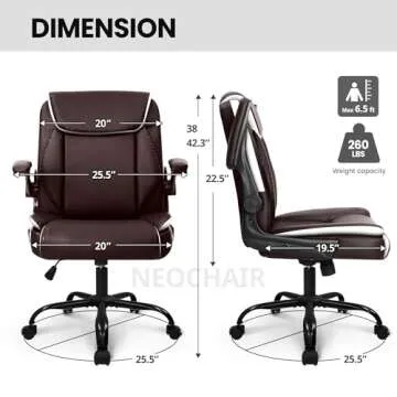 NEO CHAIR Ergonomic PU Leather Office Desk Chair