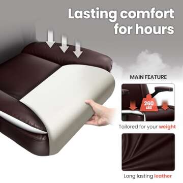 NEO CHAIR Ergonomic PU Leather Office Desk Chair