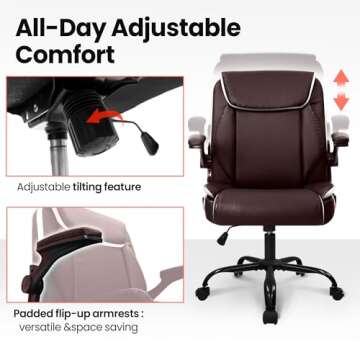 NEO CHAIR Ergonomic PU Leather Office Desk Chair
