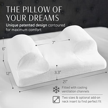 Ergonomic Memory Foam Pillow for Back Sleepers Beauty Sleep