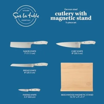 Essential 5 Piece Kitchen Knife Set - Premium German Steel