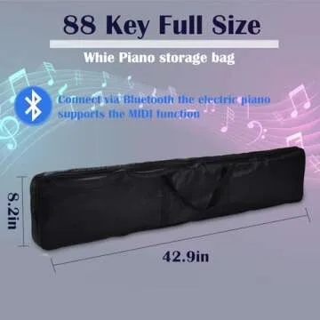 88 Key Beginner Digital Piano with Portable Design and Accessories